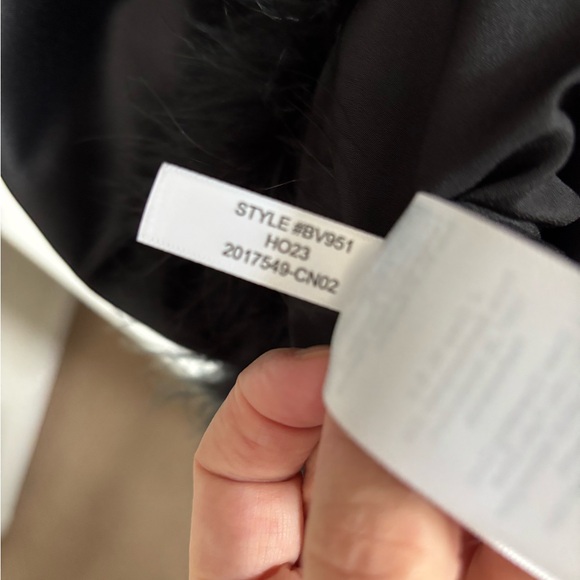 J. Crew Collection with Custom MARABOU FEATHER TRIM Black Duchesse Satin Dress - Picture 12 of 14